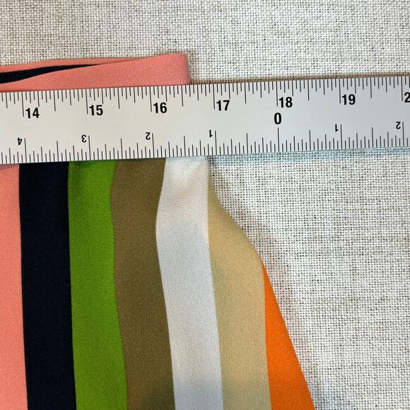 Gianni Bini Multicolored Striped Skirt Size 12 Midi A Line Candy Stripe - Picture 6 of 9